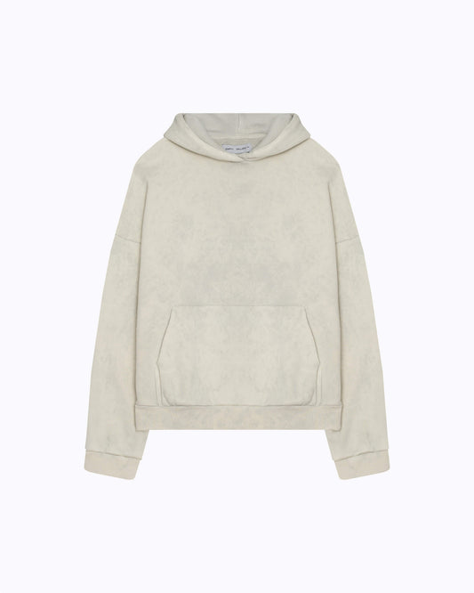 WASHED PEARL GREY HOODIE